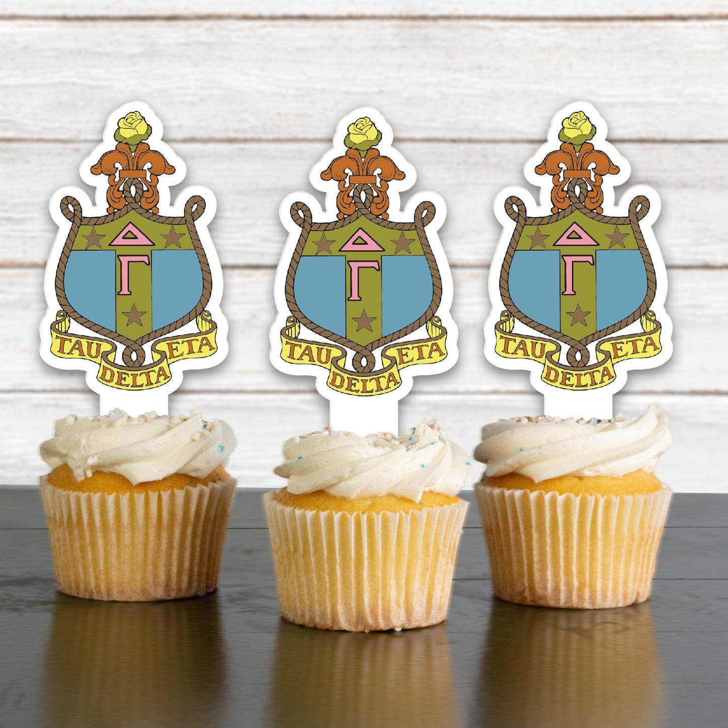 Delta Gamma Cupcake Toppers