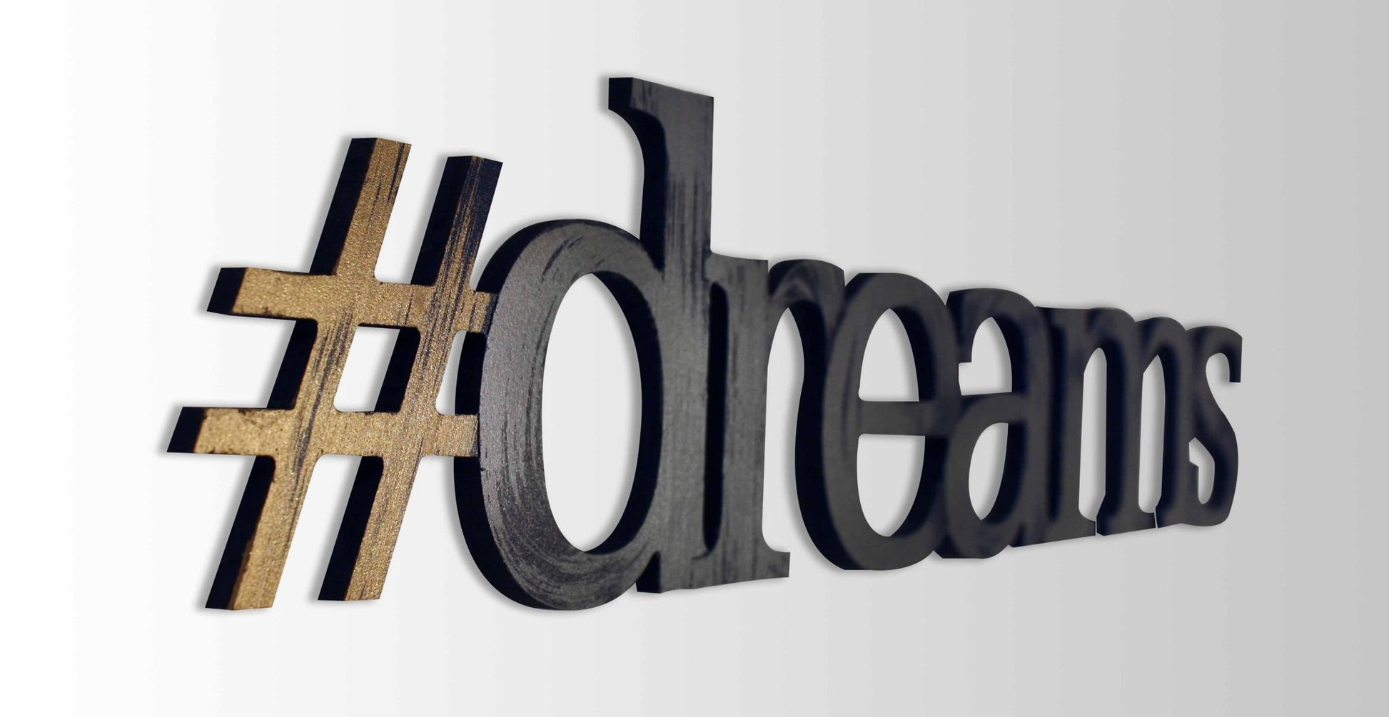 #dreams Hand Painted Word Wall Decor