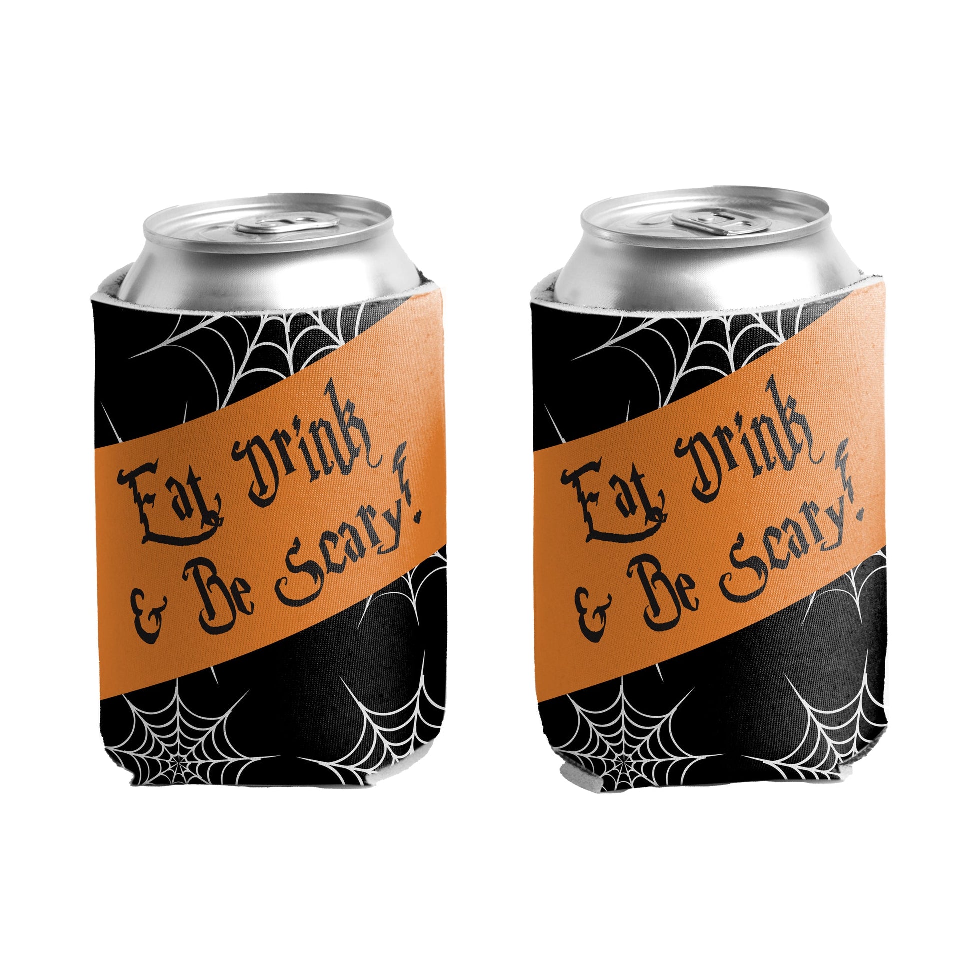 Eat, Drink, and Be Scary Halloween Party Can Cooler Set 6