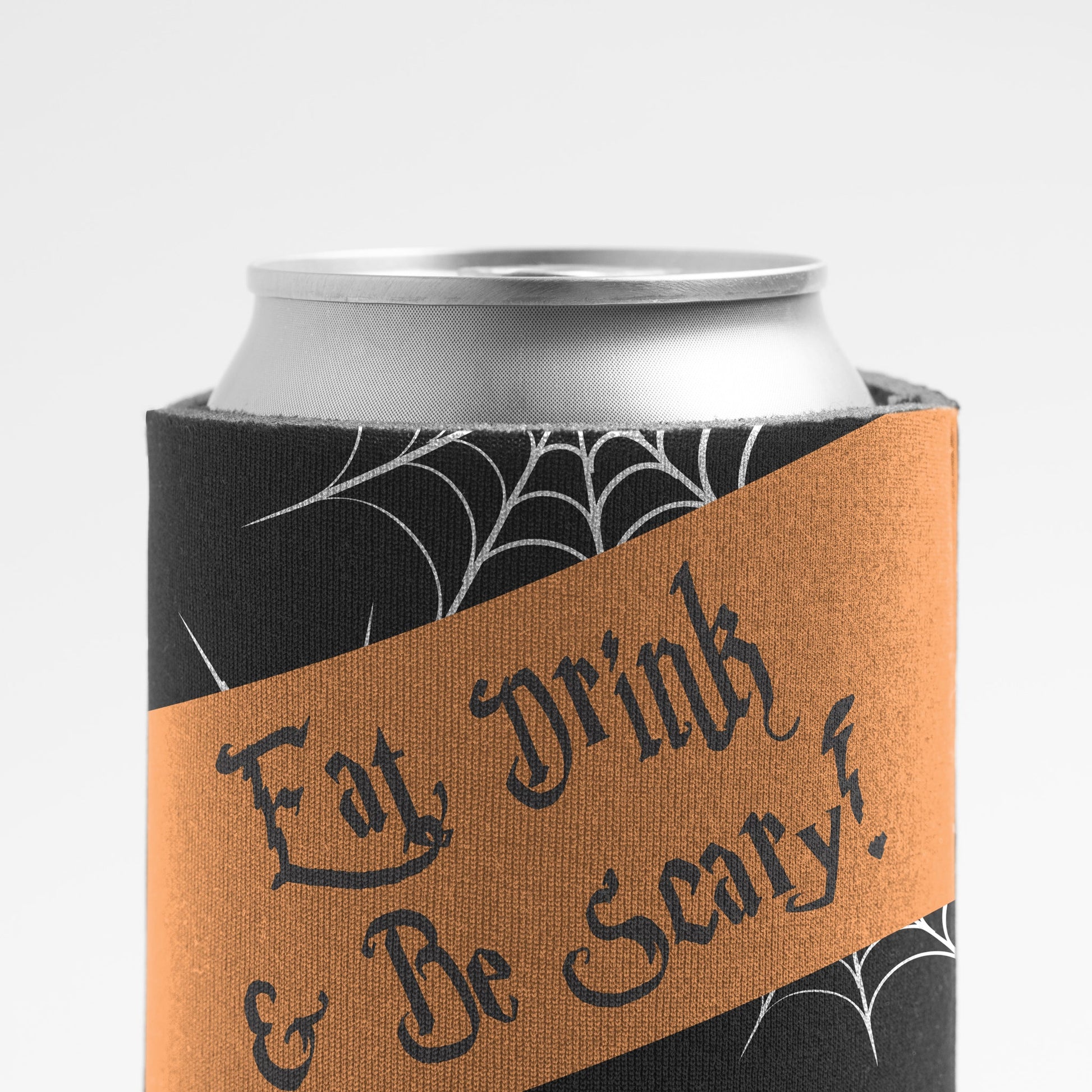 Eat, Drink, and Be Scary Halloween Party Can Cooler Set 6