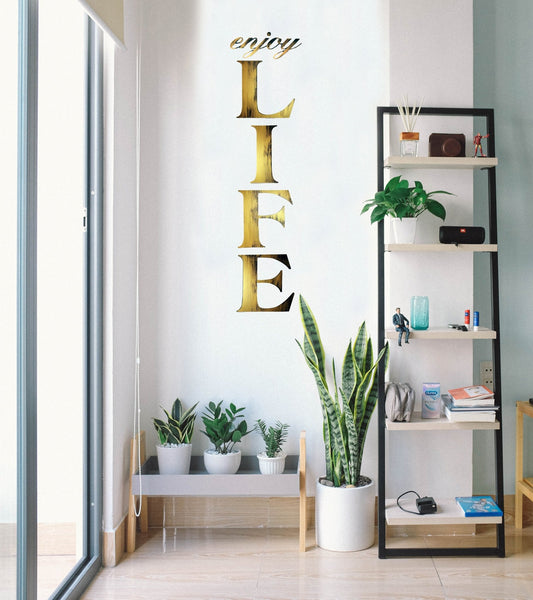 enjoy LIFE Hand Painted Wall Quote