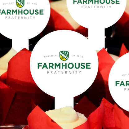 Farmhouse Fraternity Cupcake Toppers