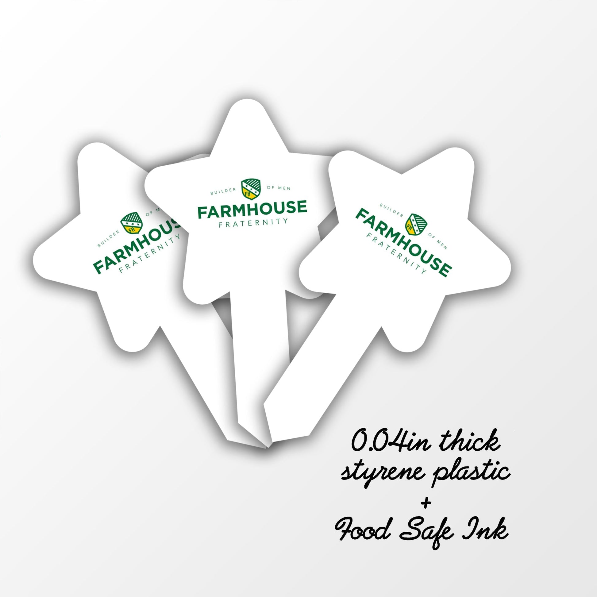 Farmhouse Fraternity Cupcake Toppers