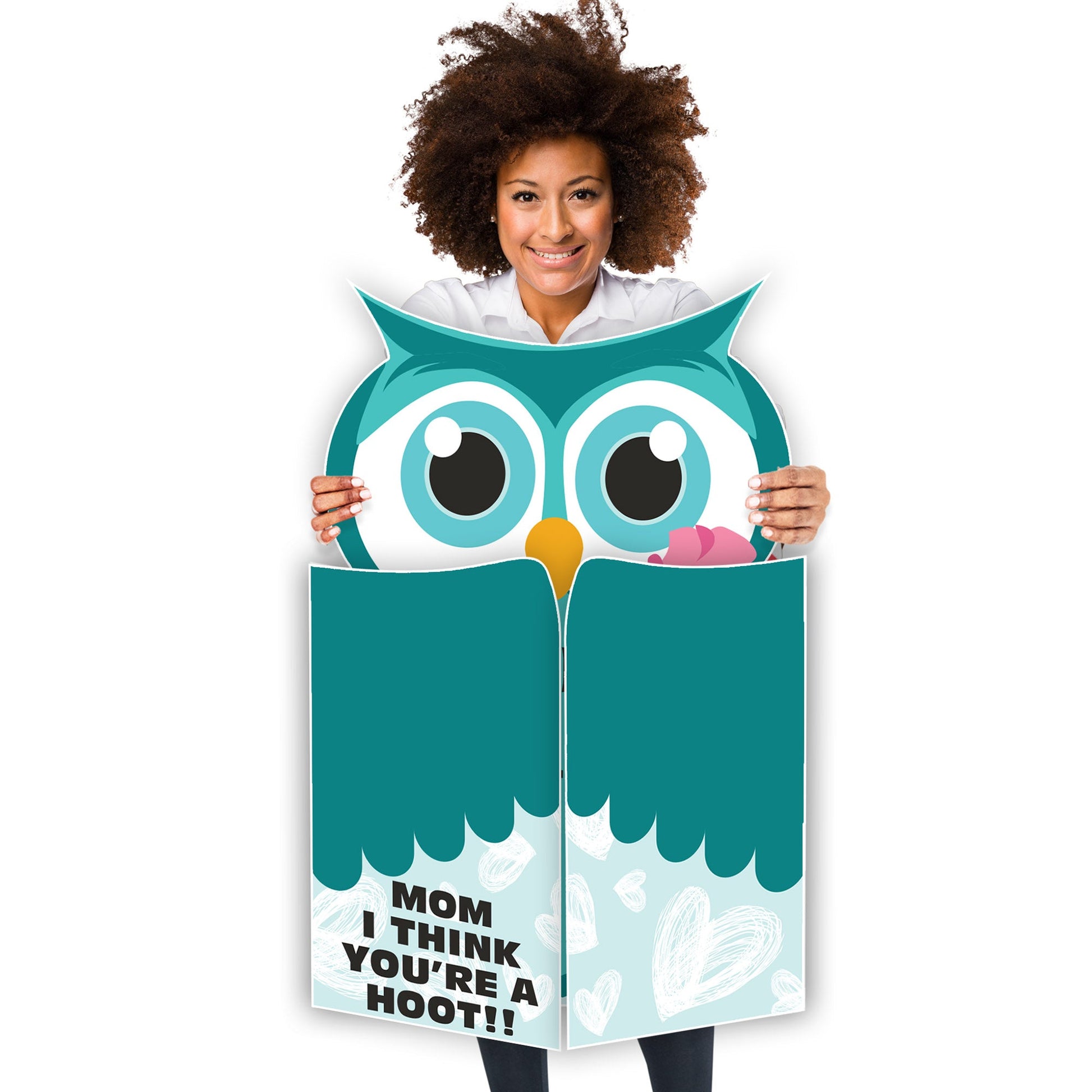 Giant Mother's Day Owl Shaped Greeting Card