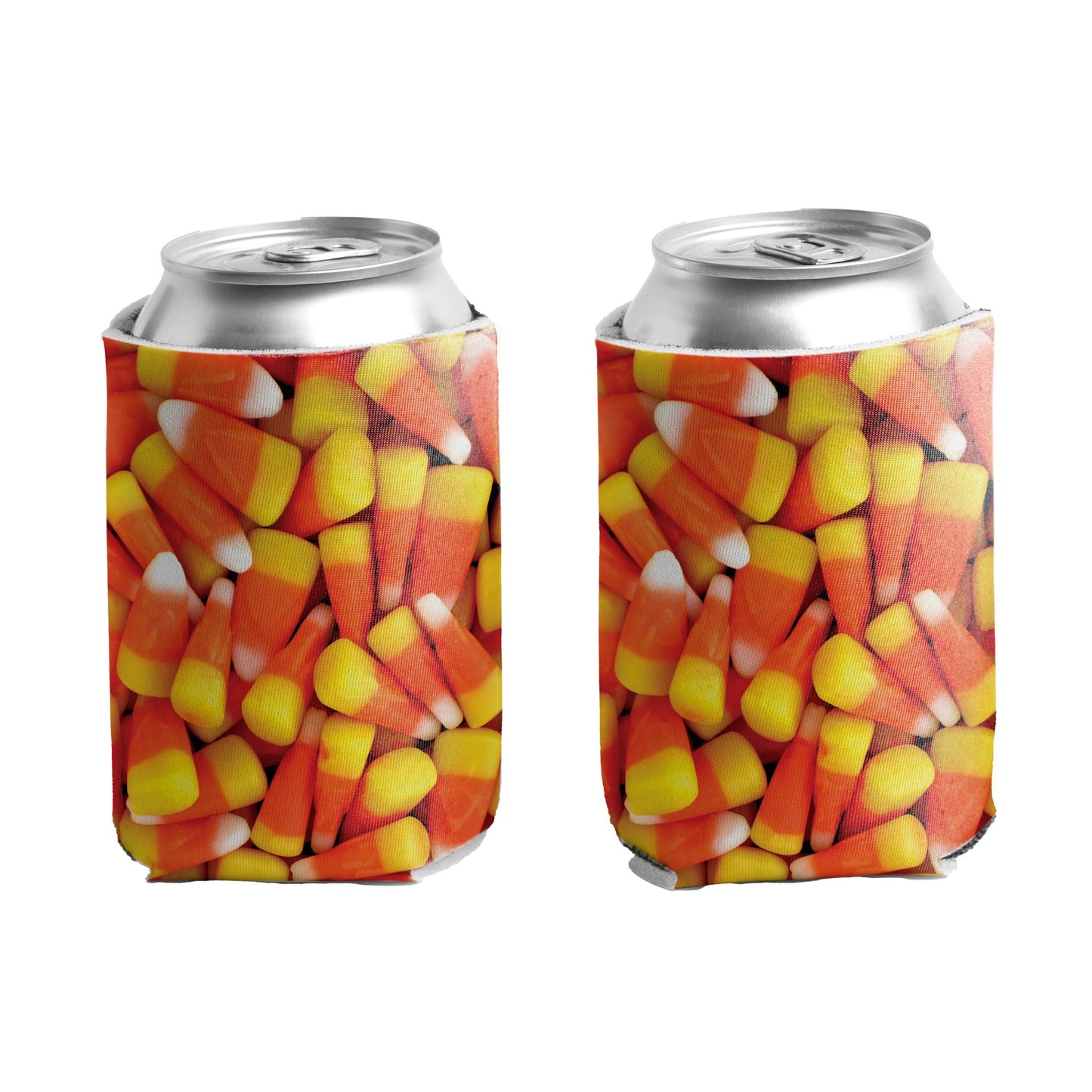 Halloween Candy Corn Can Cooler Set 6