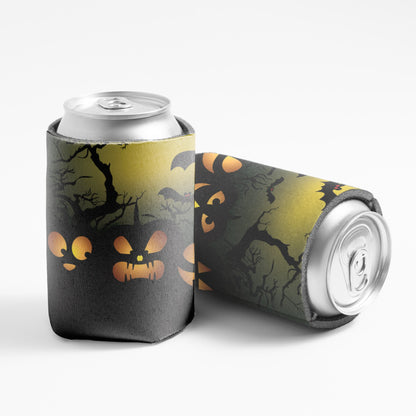 Halloween Jack - O - Lanterns Can Cooler Set of 6