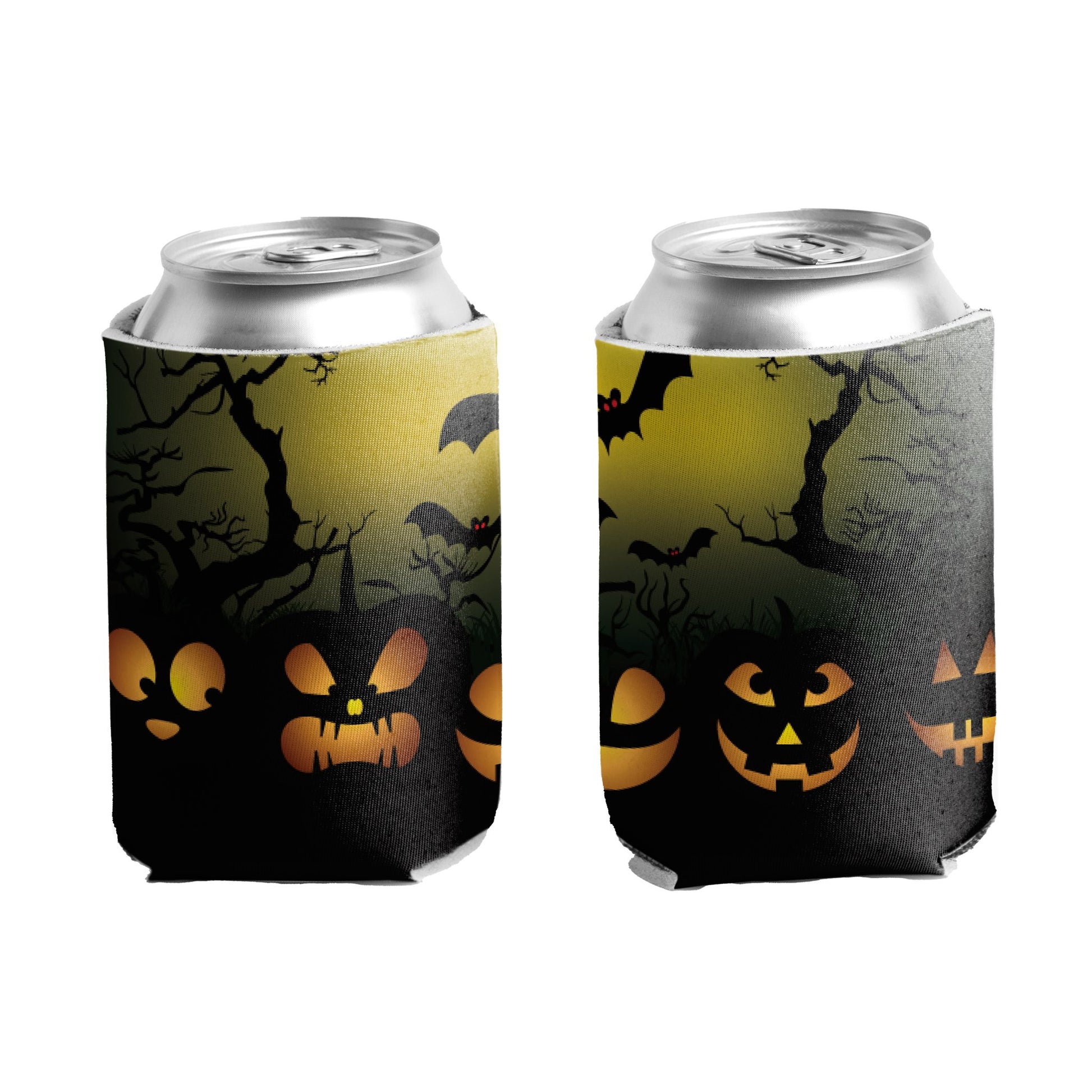 Halloween Jack - O - Lanterns Can Cooler Set of 6