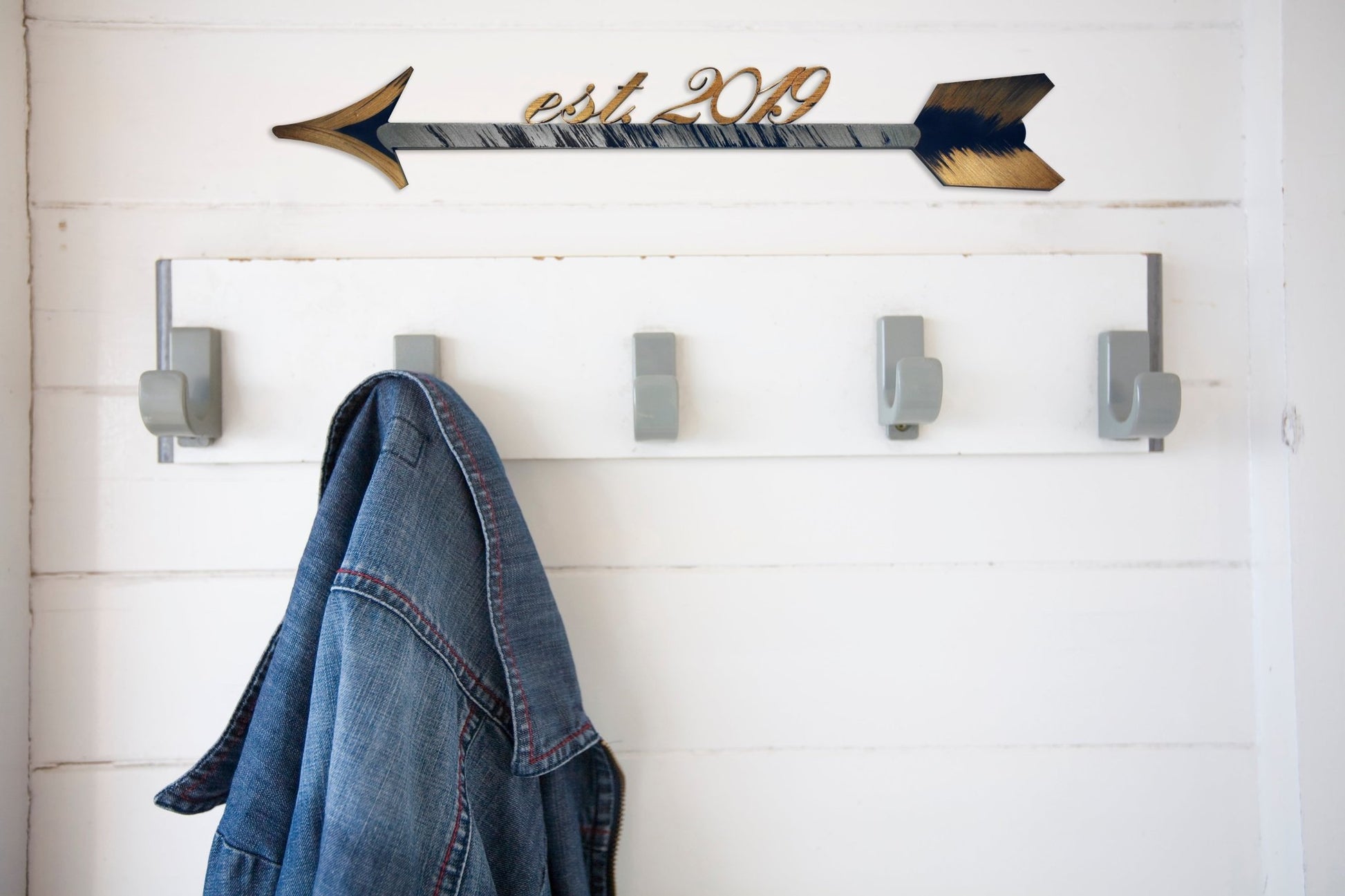 Hand Painted Arrow with Custom Year Wall Decor