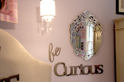 Hand Painted be Curious Wall Decor