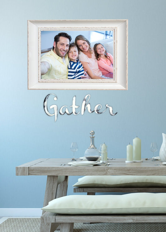 Hand Painted Gather Wall Word