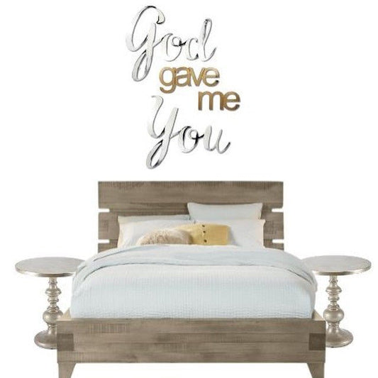 Hand Painted God Gave Me You Wall Quote