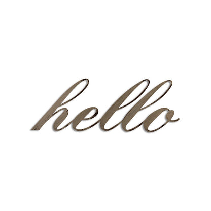 Hand Painted 'hello' Word Wall Decor