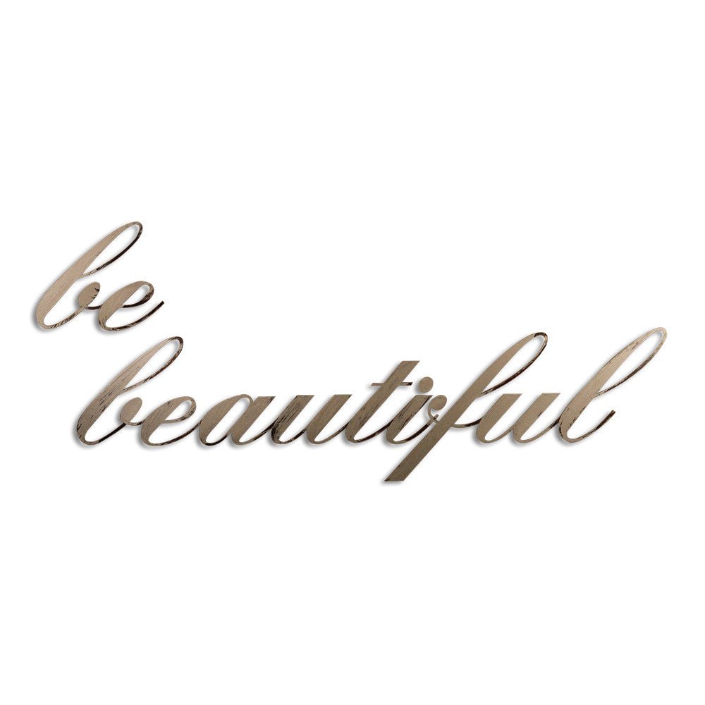 Hand Painted Script 'be beautiful'