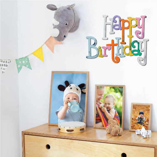 Happy Birthday Hand Painted Wall Decor (20193)