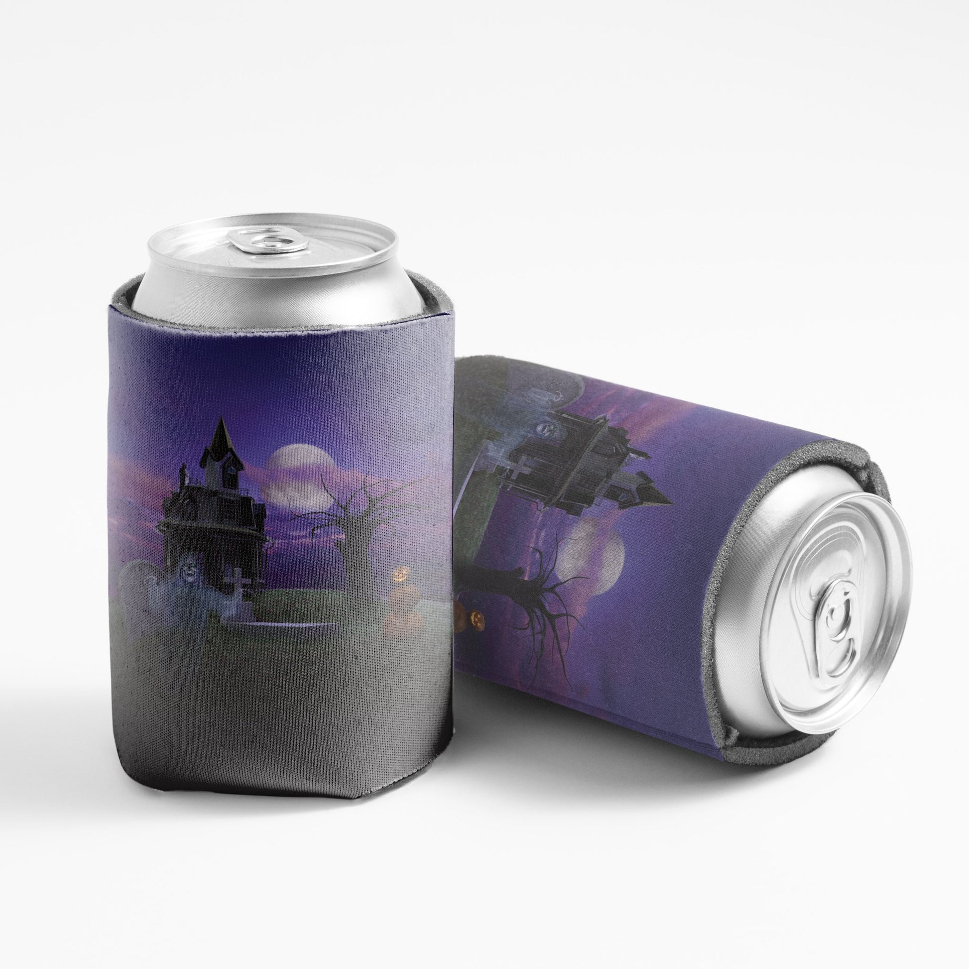 Haunted House Halloween Party Can Cooler Set 6