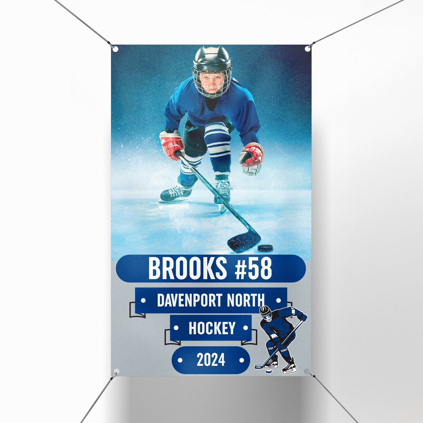 Hockey Senior Photo Banners 22.5"x36"