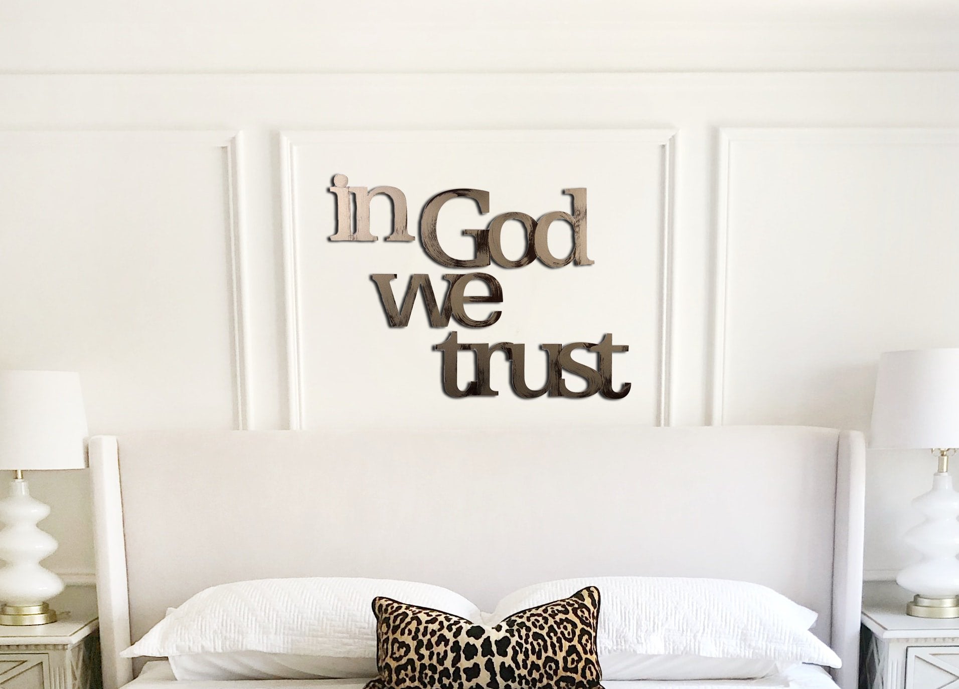 in God we trust Hand Painted Wall Decor