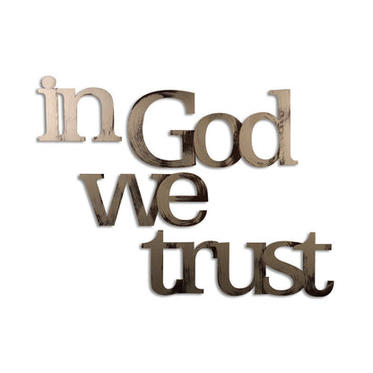 in God we trust Hand Painted Wall Decor