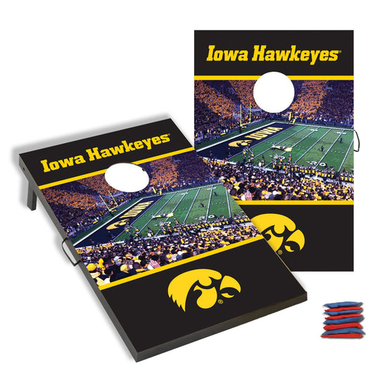 Iowa Hawkeyes Kinnick Stadium Cornhole Bag Toss