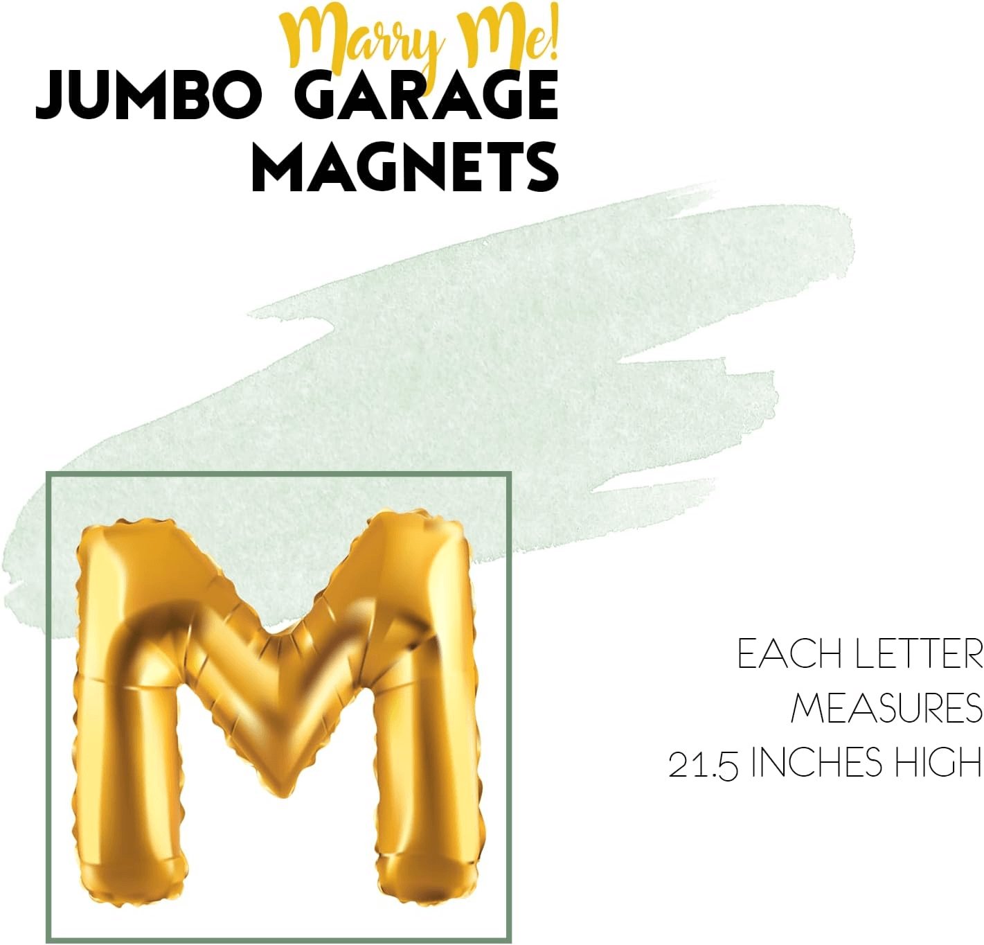 Jumbo Marry Me Garage Door Magnet