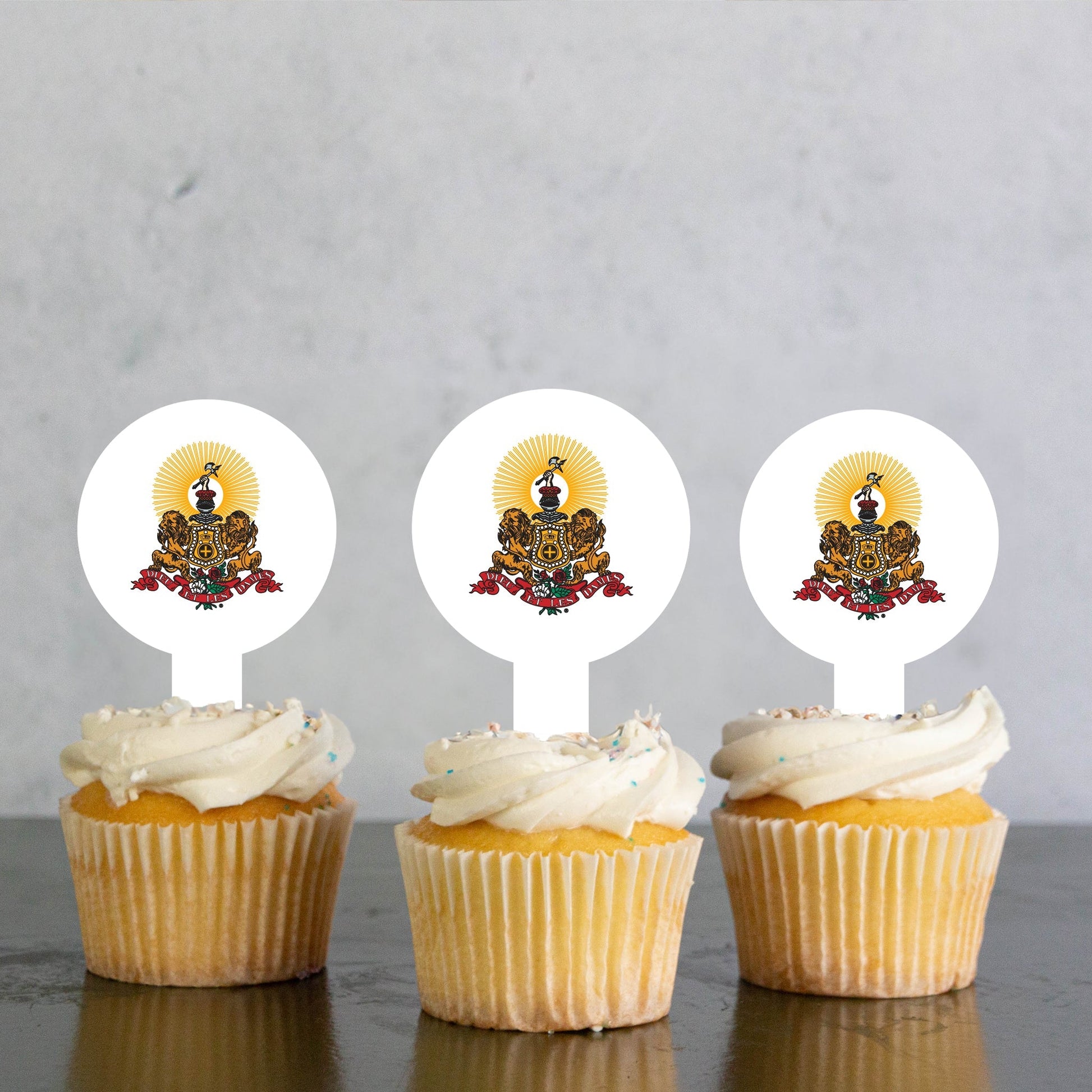 Kappa Alpha Order Cupcake Toppers