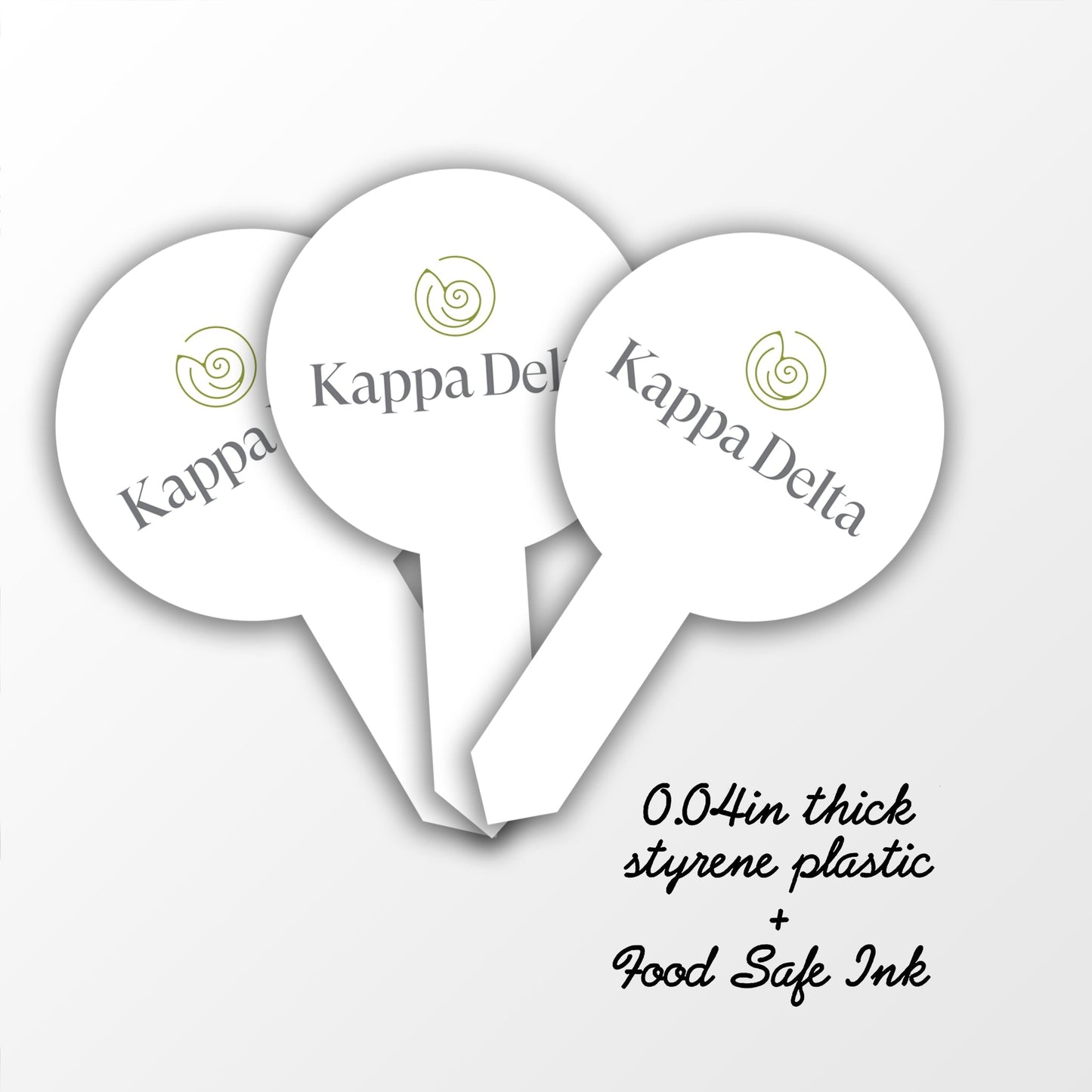 Kappa Delta Cupcake Toppers