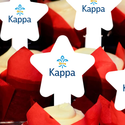 Kappa Kappa Gamma Cupcake Toppers