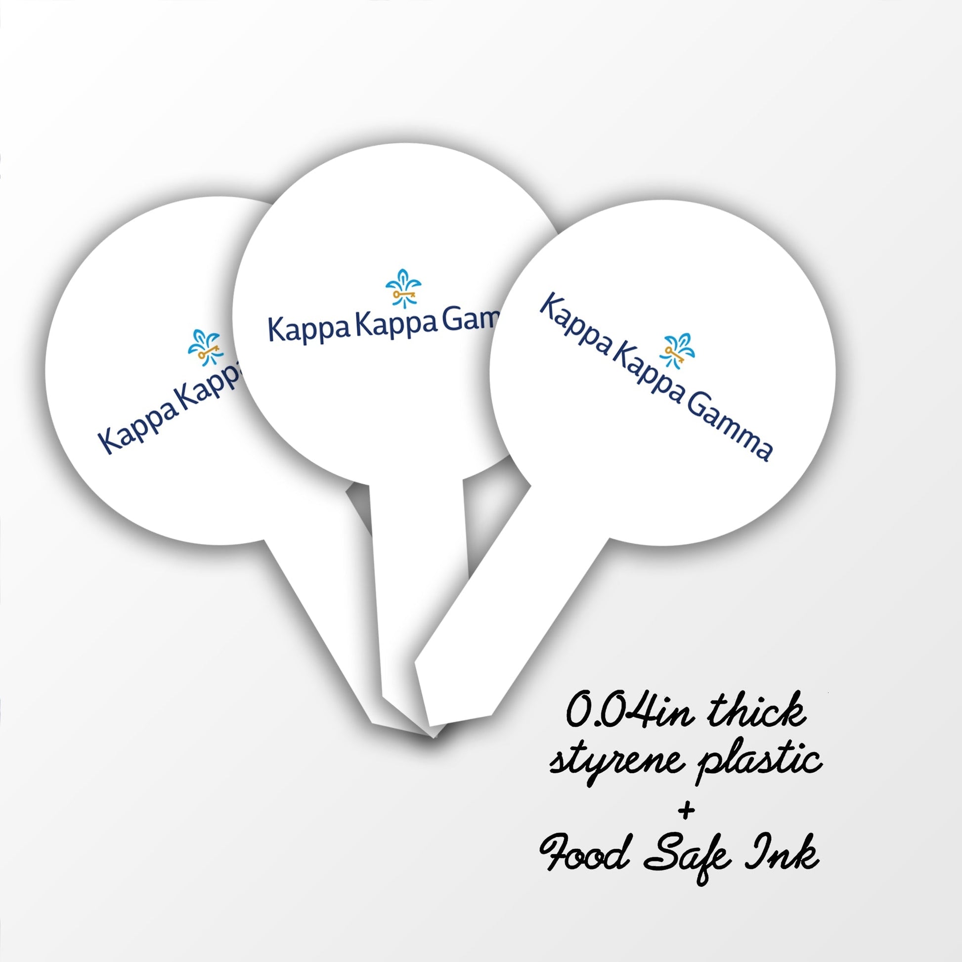 Kappa Kappa Gamma Cupcake Toppers