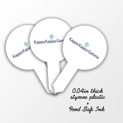 Kappa Kappa Gamma Cupcake Toppers