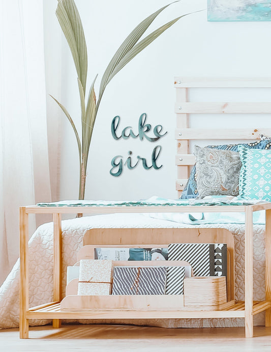 Lake Girl Hand Painted Home Decor