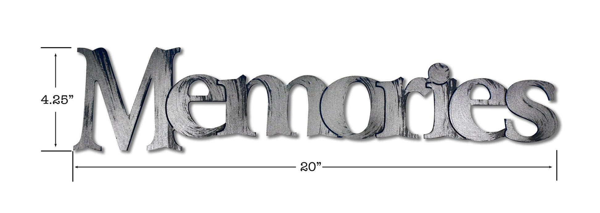 Memories Hand Painted Wall Word