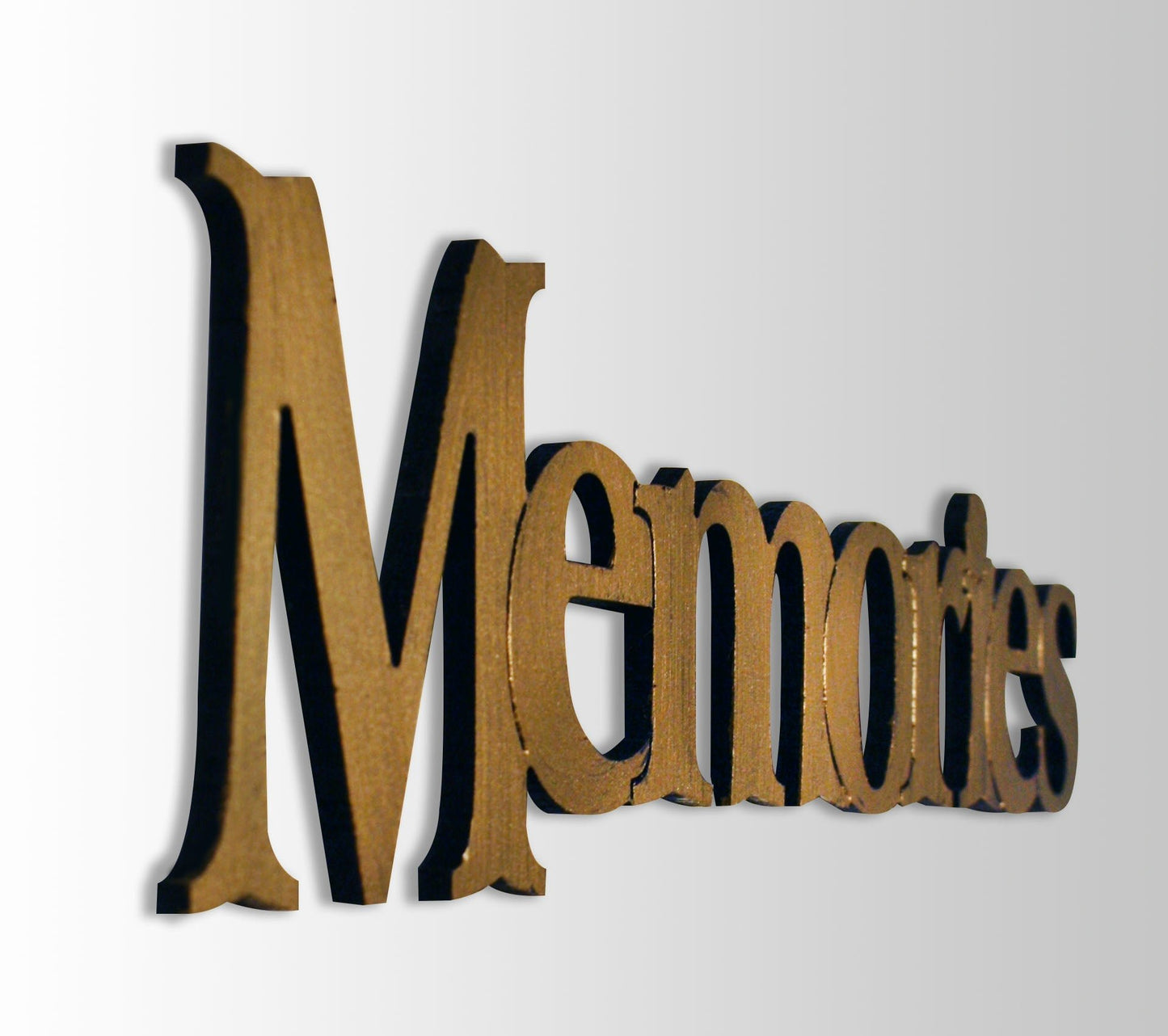 Memories Hand Painted Wall Word