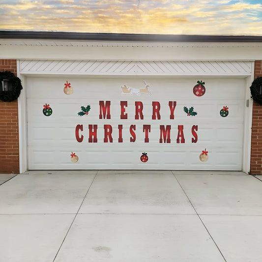 Merry Christmas Garage Door Magnets