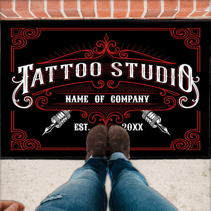 Personalized Tattoo Studio Doormat