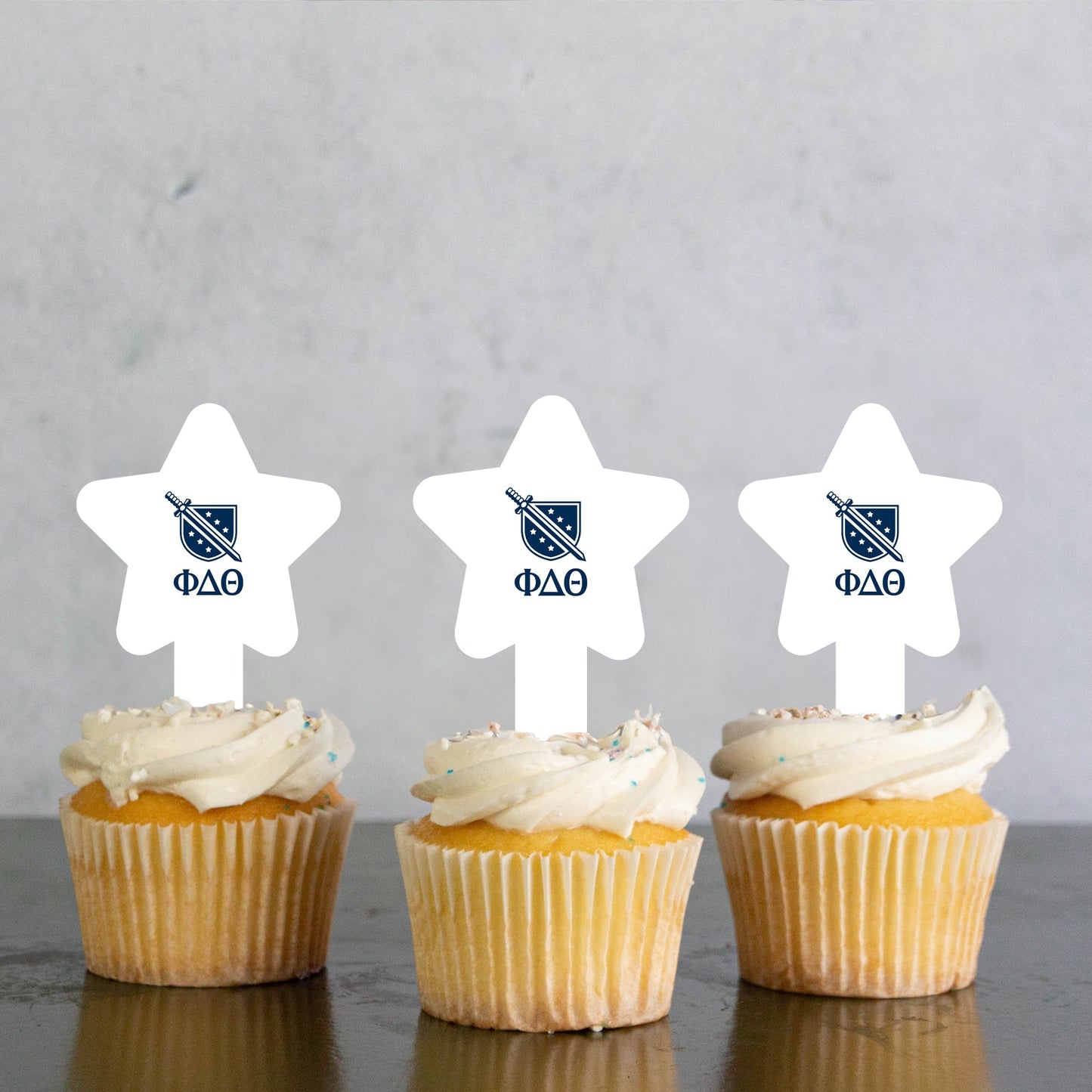 Phi Delta Theta Cupcake Toppers