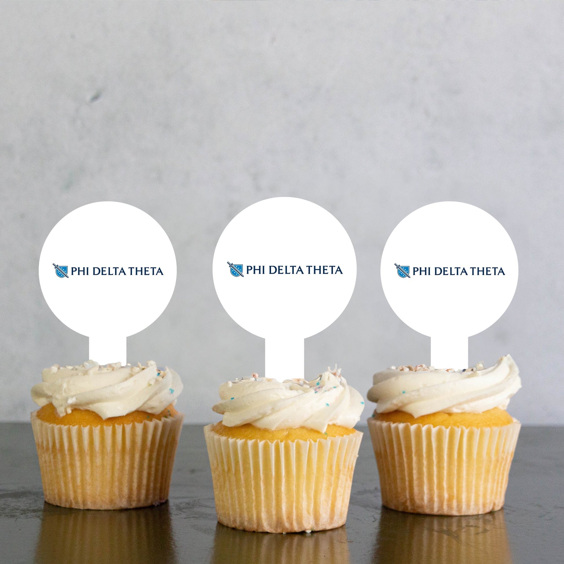 Phi Delta Theta Cupcake Toppers