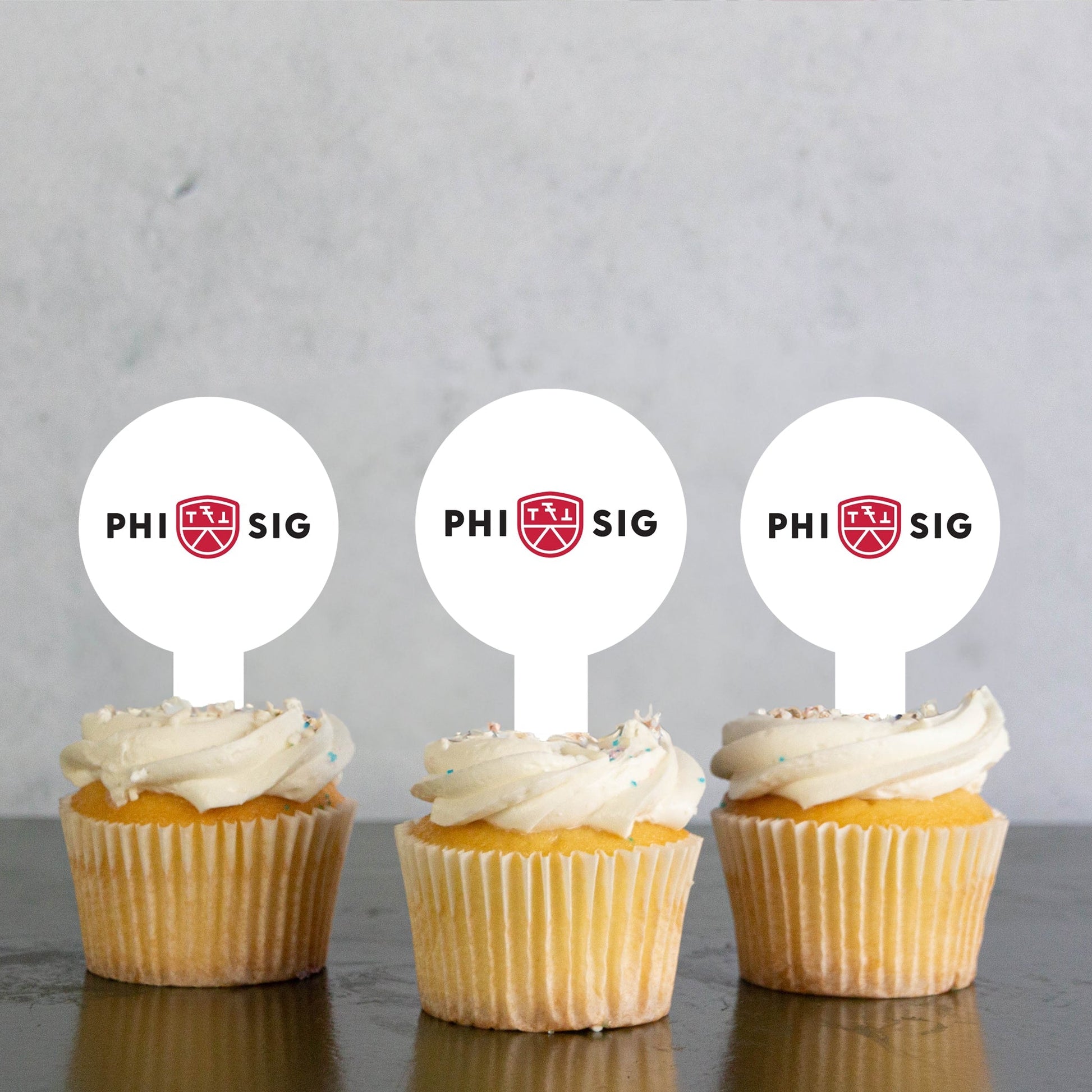 Phi Sigma Kappa Cupcake Toppers