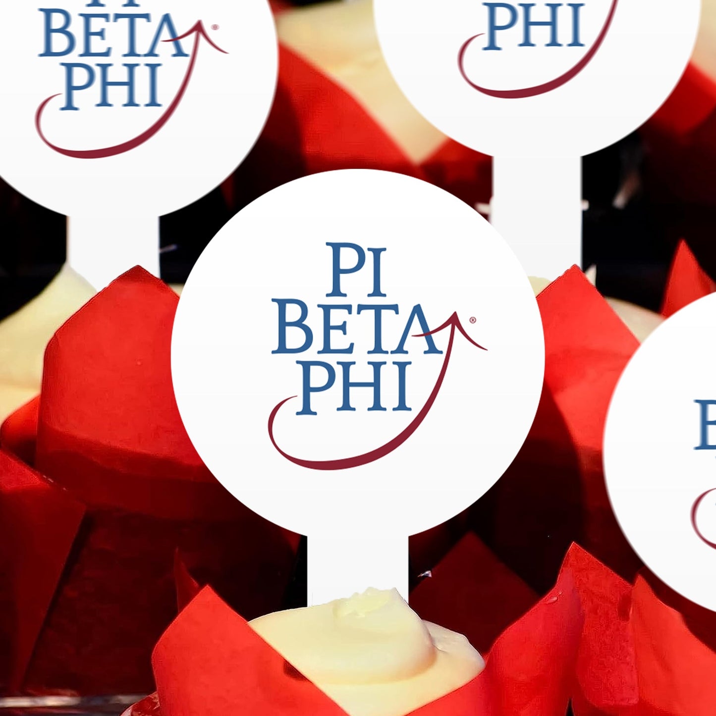 Pi Beta Phi Cupcake Toppers