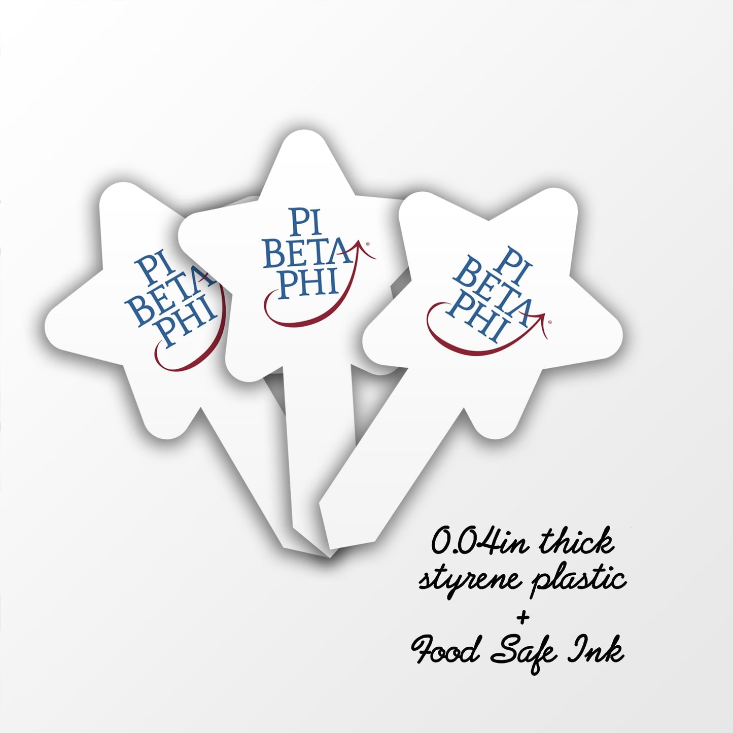 Pi Beta Phi Cupcake Toppers