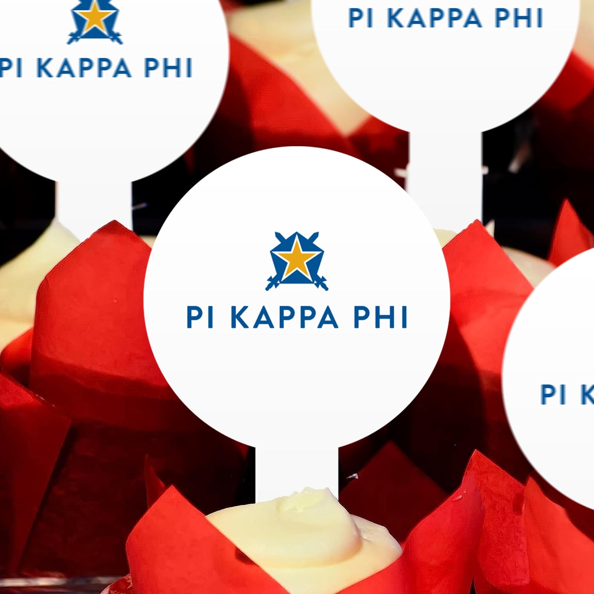 Pi Kappa Phi Cupcake Toppers