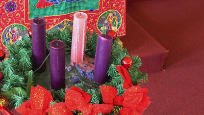 Advent Wreath Yard Decoration | 9 Pc Set