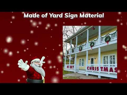 Merry Christmas Yard Card Letters