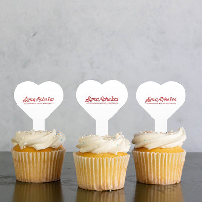 Sigma Alpha Iota Cupcake Toppers