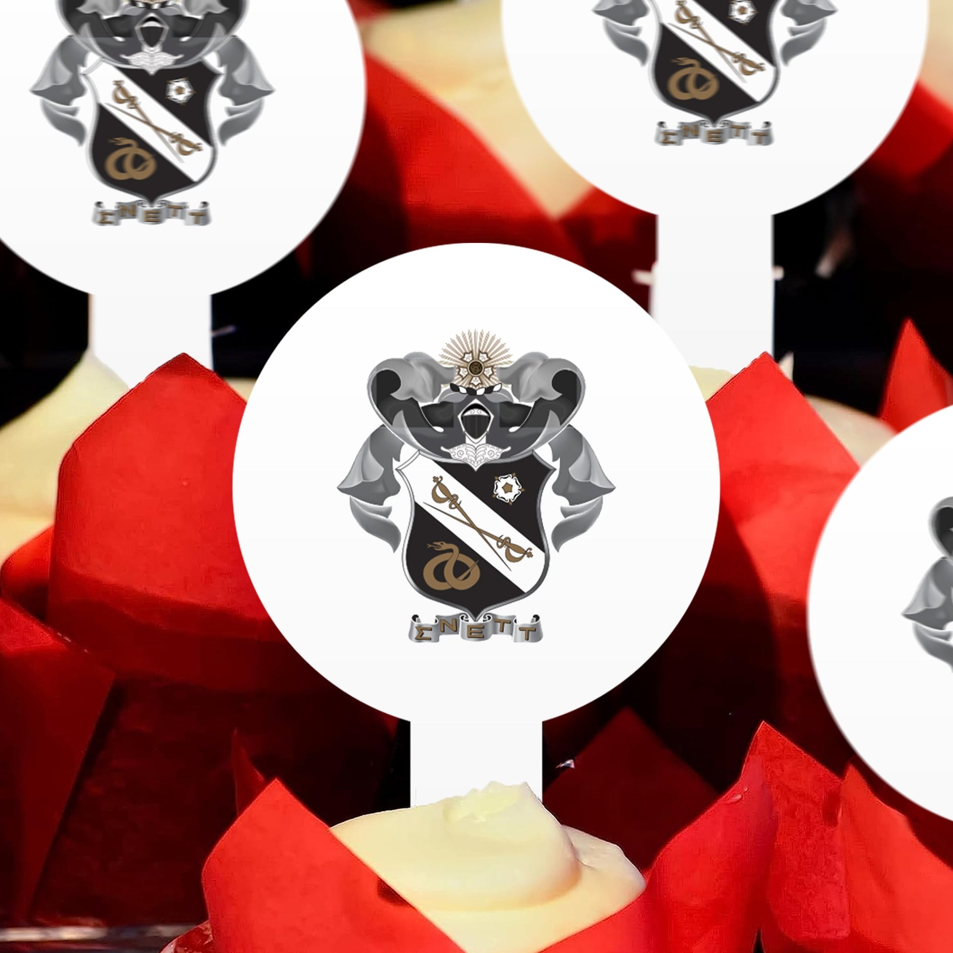 Sigma Nu Cupcake Toppers