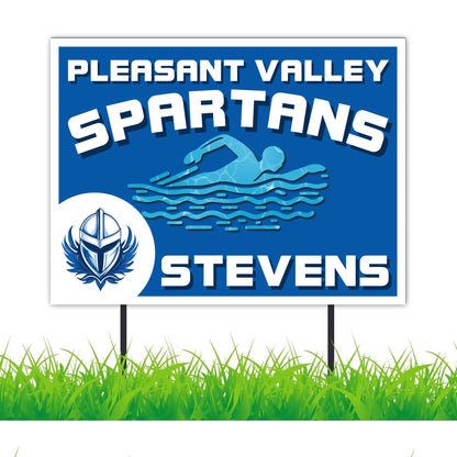 Swim Team 18"x24" Custom Yard Signs