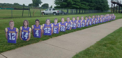 Team Player Photo Plastic Cutouts