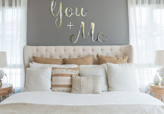 You + Me Hand Painted Wall Decor