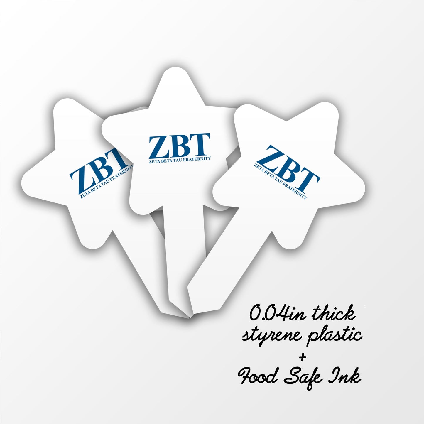 Zeta Beta Tau Cupcake Toppers