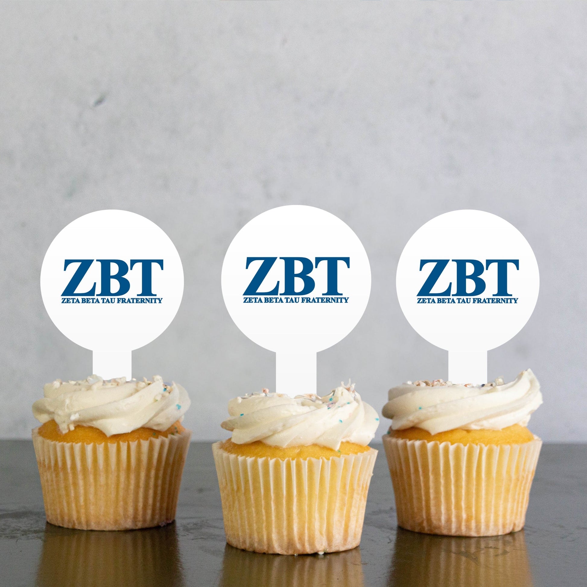 Zeta Beta Tau Cupcake Toppers