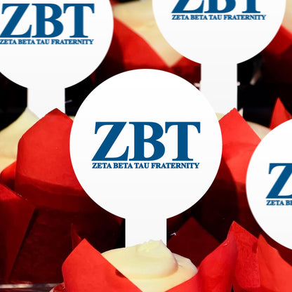 Zeta Beta Tau Cupcake Toppers